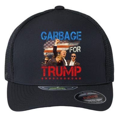 Trump 2024 Election Proud To Be Garbage Vote Trump President Flexfit Unipanel Trucker Cap