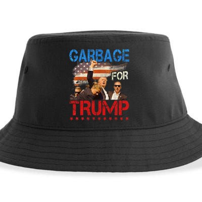 Trump 2024 Election Proud To Be Garbage Vote Trump President Sustainable Bucket Hat