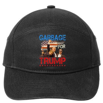 Trump 2024 Election Proud To Be Garbage Vote Trump President 7-Panel Snapback Hat