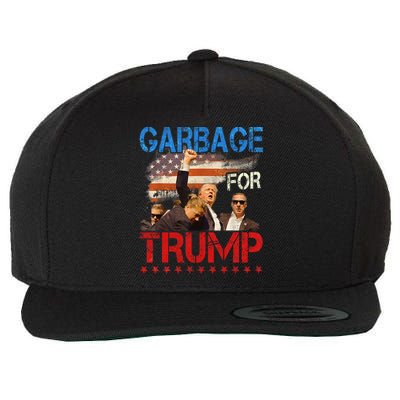 Trump 2024 Election Proud To Be Garbage Vote Trump President Wool Snapback Cap