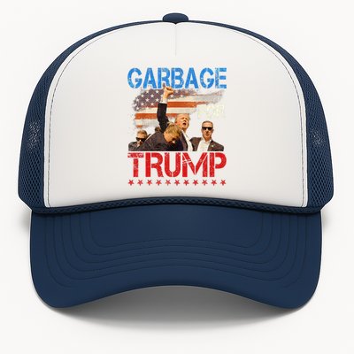 Trump 2024 Election Proud To Be Garbage Vote Trump President Trucker Hat