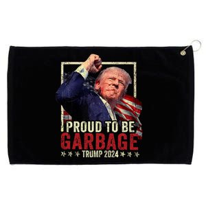 Trump 2024 Election Proud To Be Garbage Vote Trump President Grommeted Golf Towel