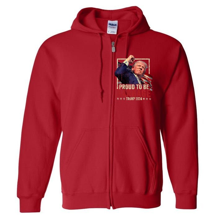 Trump 2024 Election Proud To Be Garbage Vote Trump President Full Zip Hoodie