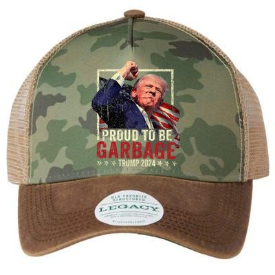 Trump 2024 Election Proud To Be Garbage Vote Trump President Legacy Tie Dye Trucker Hat