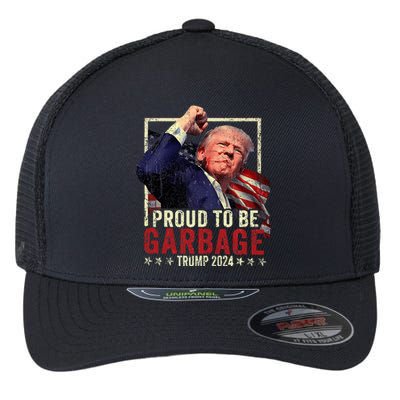 Trump 2024 Election Proud To Be Garbage Vote Trump President Flexfit Unipanel Trucker Cap