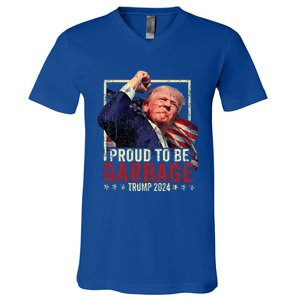 Trump 2024 Election Proud To Be Garbage Vote Trump President V-Neck T-Shirt