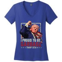 Trump 2024 Election Proud To Be Garbage Vote Trump President Women's V-Neck T-Shirt