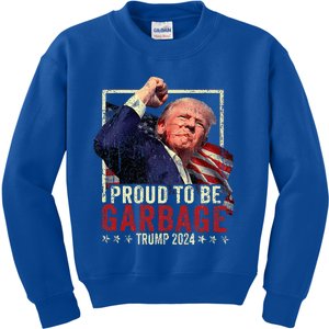 Trump 2024 Election Proud To Be Garbage Vote Trump President Kids Sweatshirt