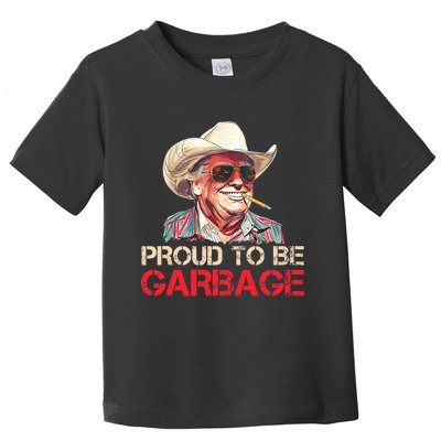 Trump 2024 Election Proud To Be Garbage Vote Trump President Toddler T-Shirt