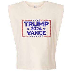 Trump 2024 Election For Republicans Trump Vance 2024 Garment-Dyed Women's Muscle Tee