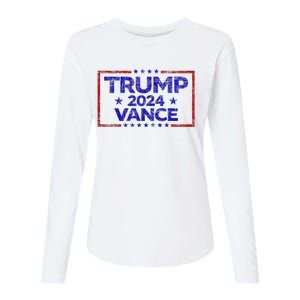 Trump 2024 Election For Republicans Trump Vance 2024 Womens Cotton Relaxed Long Sleeve T-Shirt