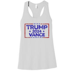 Trump 2024 Election For Republicans Trump Vance 2024 Women's Racerback Tank