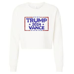 Trump 2024 Election For Republicans Trump Vance 2024 Cropped Pullover Crew