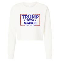 Trump 2024 Election For Republicans Trump Vance 2024 Cropped Pullover Crew