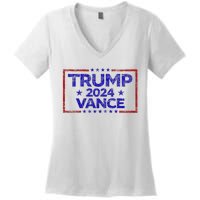 Trump 2024 Election For Republicans Trump Vance 2024 Women's V-Neck T-Shirt