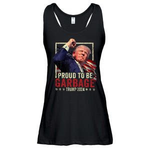 Trump 2024 Election Proud To Be Garbage Vote Trump President Ladies Essential Flowy Tank