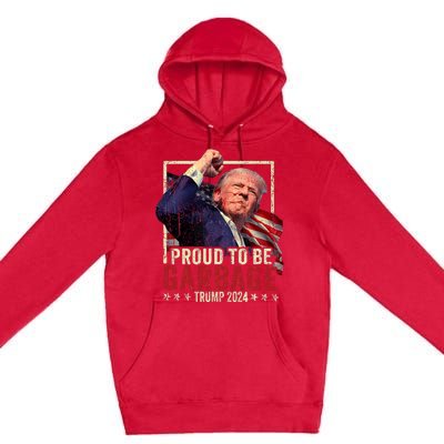 Trump 2024 Election Proud To Be Garbage Vote Trump President Premium Pullover Hoodie