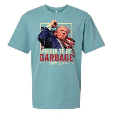 Trump 2024 Election Proud To Be Garbage Vote Trump President Sueded Cloud Jersey T-Shirt