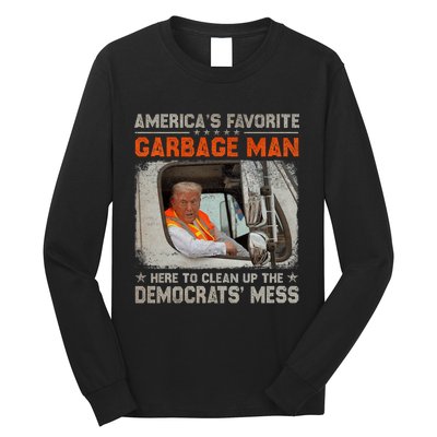 Trump 2024 Election Trump Garbage Man Vote Trump President Long Sleeve Shirt