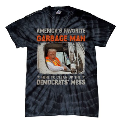 Trump 2024 Election Trump Garbage Man Vote Trump President Tie-Dye T-Shirt