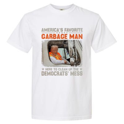 Trump 2024 Election Trump Garbage Man Vote Trump President Garment-Dyed Heavyweight T-Shirt