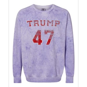 Trump 2024 Election 47 Victory Win President Colorblast Crewneck Sweatshirt