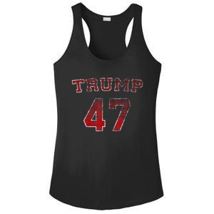 Trump 2024 Election 47 Victory Win President Ladies PosiCharge Competitor Racerback Tank