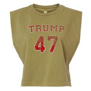 Trump 2024 Election 47 Victory Win President Garment-Dyed Women's Muscle Tee