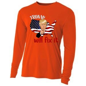 Trump 2024 Election Will Fix It Cooling Performance Long Sleeve Crew