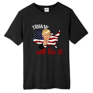 Trump 2024 Election Will Fix It Tall Fusion ChromaSoft Performance T-Shirt