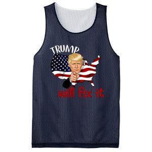 Trump 2024 Election Will Fix It Mesh Reversible Basketball Jersey Tank