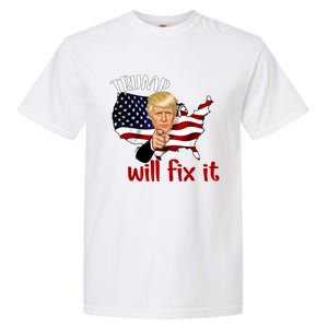 Trump 2024 Election Will Fix It Garment-Dyed Heavyweight T-Shirt