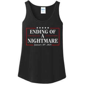 Trump 2025 Ending Of A Nightmare January 20th 2025 Ladies Essential Tank