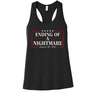 Trump 2025 Ending Of A Nightmare January 20th 2025 Women's Racerback Tank