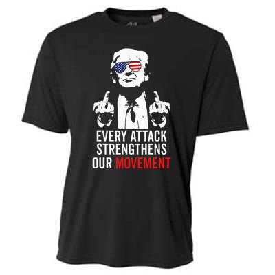 Trump 2024 Every Attack Strengthens Our Movement Cooling Performance Crew T-Shirt