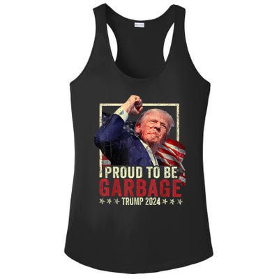 Trump 2024 Election Proud To Be Garbage Vote Trump President Ladies PosiCharge Competitor Racerback Tank