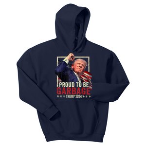 Trump 2024 Election Proud To Be Garbage Vote Trump President Kids Hoodie