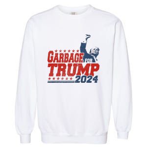 Trump 2024 Election Proud To Be Garbage Vote Trump President Trending Design Garment-Dyed Sweatshirt