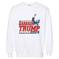 Trump 2024 Election Proud To Be Garbage Vote Trump President Trending Design Garment-Dyed Sweatshirt