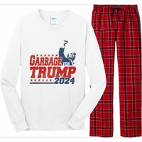 Trump 2024 Election Proud To Be Garbage Vote Trump President Trending Design Long Sleeve Pajama Set