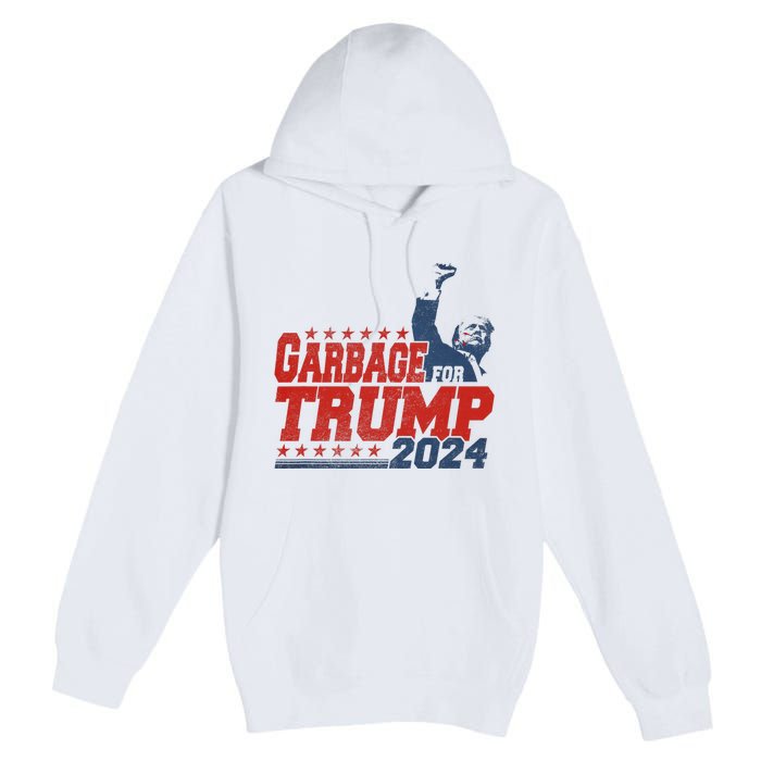 Trump 2024 Election Proud To Be Garbage Vote Trump President Trending Design Premium Pullover Hoodie