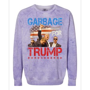 Trump 2024 Election Proud To Be Garbage Vote Trump President Colorblast Crewneck Sweatshirt