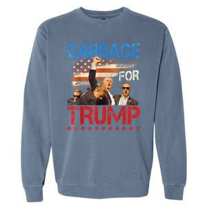 Trump 2024 Election Proud To Be Garbage Vote Trump President Garment-Dyed Sweatshirt