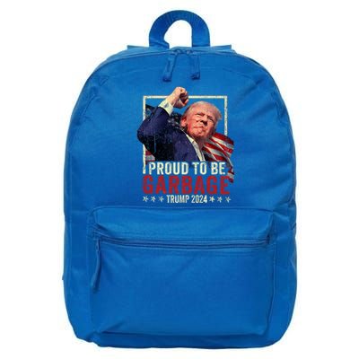 Trump 2024 Election Proud To Be Garbage Vote Trump President 16 in Basic Backpack