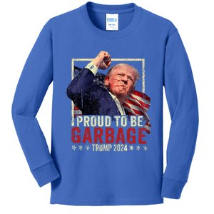 Trump 2024 Election Proud To Be Garbage Vote Trump President Kids Long Sleeve Shirt