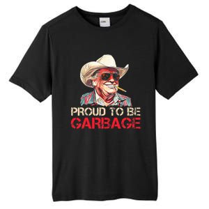 Trump 2024 Election Proud To Be Garbage Vote Trump President Tall Fusion ChromaSoft Performance T-Shirt