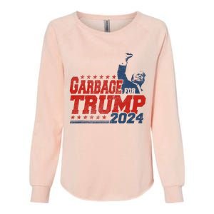 Trump 2024 Election Proud To Be Garbage Vote Trump President Womens California Wash Sweatshirt