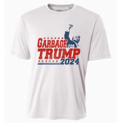 Trump 2024 Election Proud To Be Garbage Vote Trump President Cooling Performance Crew T-Shirt