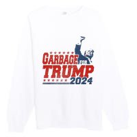 Trump 2024 Election Proud To Be Garbage Vote Trump President Premium Crewneck Sweatshirt