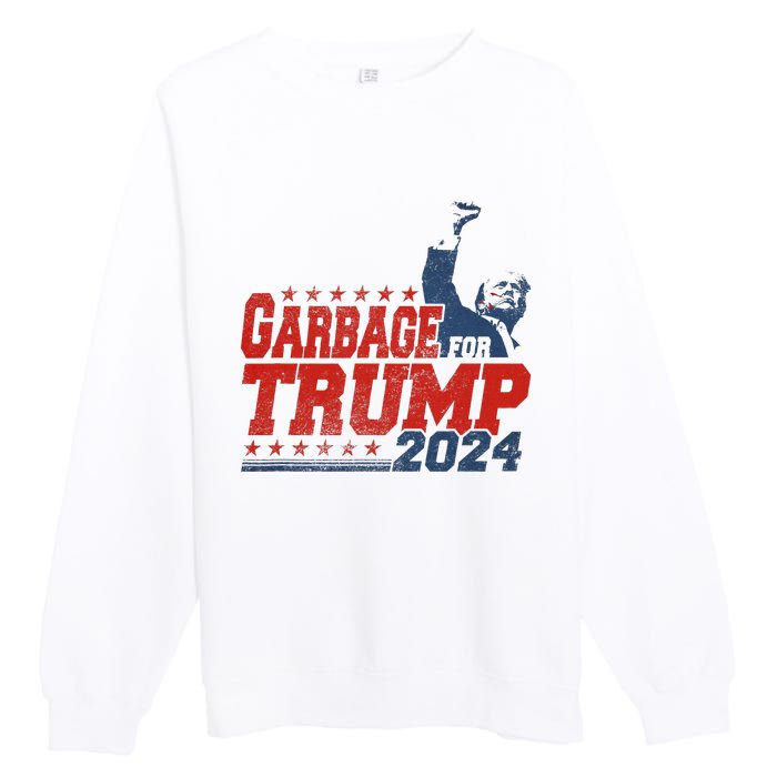 Trump 2024 Election Proud To Be Garbage Vote Trump President Premium Crewneck Sweatshirt